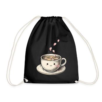 Cherry Blossom Sakura Cherry Blossom - Drawstring Bag - black - Front