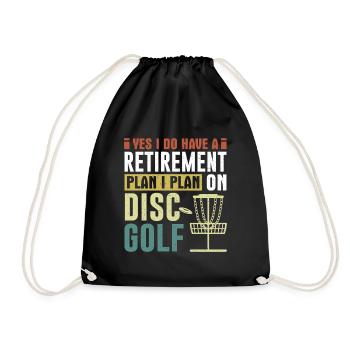 Disc Golf Gifts Disc Golf - Drawstring Bag - black - Front