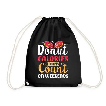 Restauration rapide en donuts - Sac de sport léger - noir - Devant
