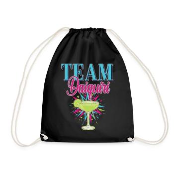 Junggesellinnenabschied Cocktail Team Daiquiri - Turnbeutel - Schwarz - Vorne