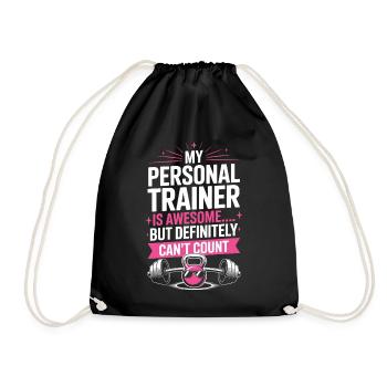 Gym, Fitness - Drawstring Bag - black - Front