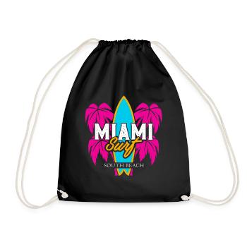 Conception de Miami Surf South Beach - Sac de sport léger - noir - Devant