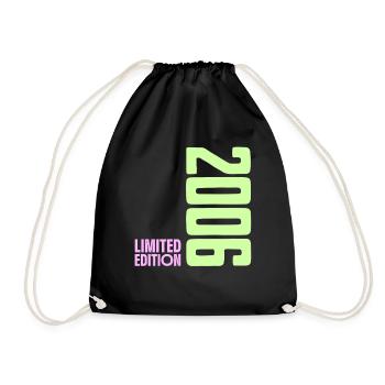 2006 Limitierte Edition Neon Y2K Design - Turnbeutel - Schwarz - Vorne