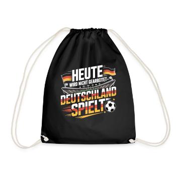 Germany Matchday Soccer Fan Soccer - Drawstring Bag - black - Front