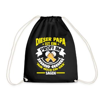 Bière, fête des pères, papa, papa - Sac de sport léger - noir - Devant