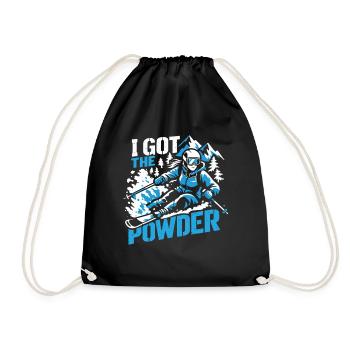 I got the Powder | Power Ski Girl - Drawstring Bag - black - Front