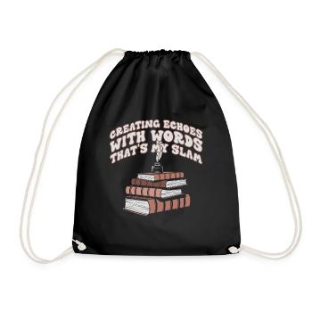 Échos à travers les mots Slam Stack - Sac de sport léger - noir - Devant
