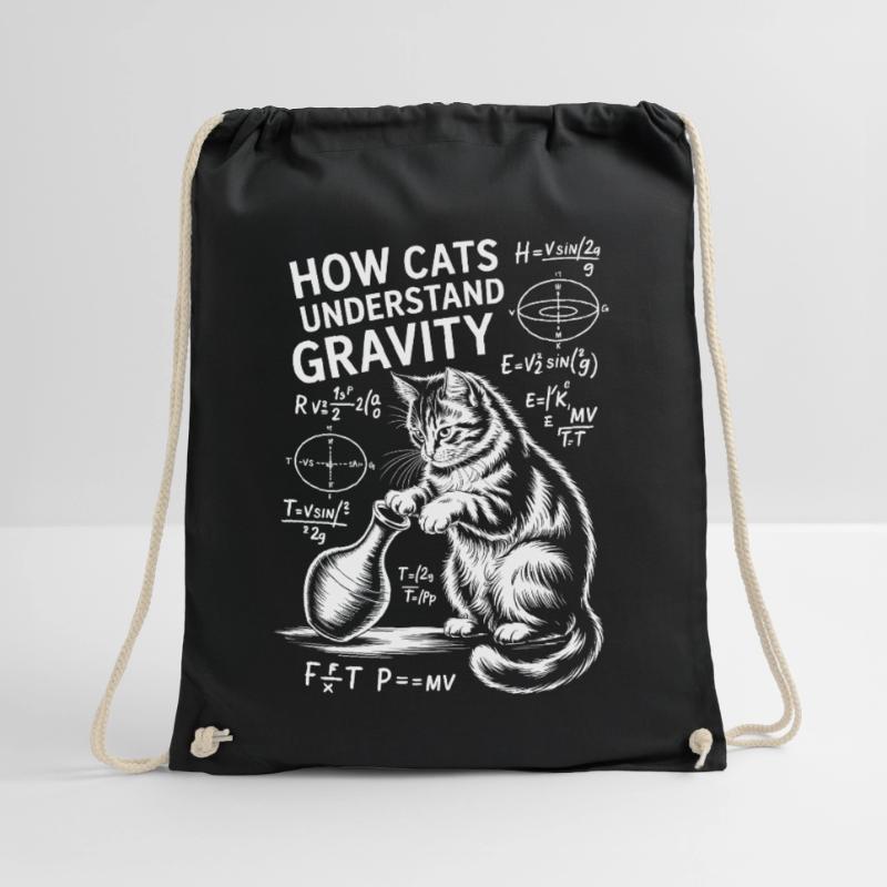Physics Cats Sayings Math Joke Physics Gift Drawstring Bag