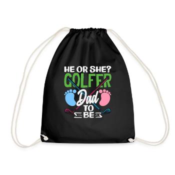 Révélation du sexe du père golfeur - Sac de sport léger - noir - Devant