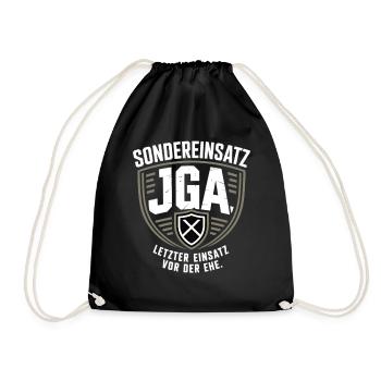 Special operation bachelor party – Last mission before marriage - Drawstring Bag - black - Front
