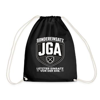 Special operation bachelor party – Last mission before marriage - Drawstring Bag - black - Front