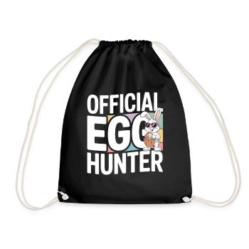 Official Egg Hunter Easter Bunny Easter Humor - Drawstring Bag - black - Front
