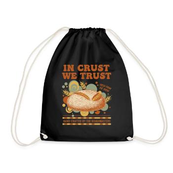 Pain au levain Pâtissier en pâte en pâte en laquelle nous avons confiance - Sac de sport léger - noir - Devant