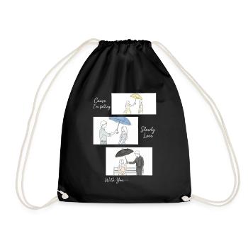 K-Drama Merchandise Korean K-Pop Drama - Drawstring Bag - black - Front