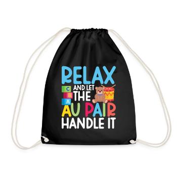 Au Pair Must Haves Babysitter Appreciation Nanny - Drawstring Bag - black - Front