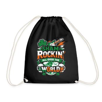 ShamRockin All Over The World - Turnbeutel - Schwarz - Vorne