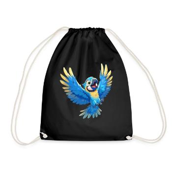 Macaw's Era - Drawstring Bag - black - Front
