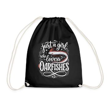 Juste une fille qui aime le poisson - Sac de sport léger - noir - Devant