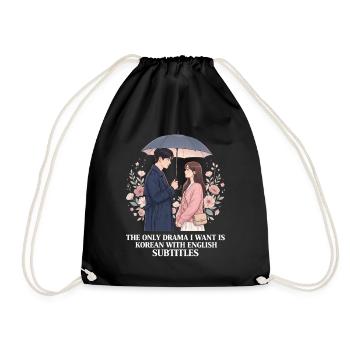 Drame coréen K-Drama Lover Kdrama - Sac de sport léger - noir - Devant