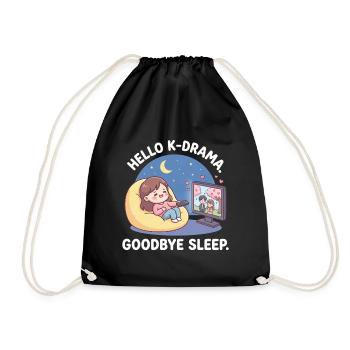 Drame coréen K-Drama Lover Kdrama - Sac de sport léger - noir - Devant