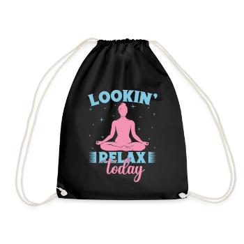 Yoga Lookin Relax Today Funny Yoga - Turnbeutel - Schwarz - Vorne