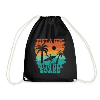Stand up Paddle - Drawstring Bag - black - Front
