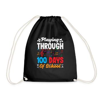 Conception de partitions musicales à l’école 100 Days - Sac de sport léger - noir - Devant