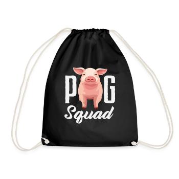 Équipe Pigs Équipe Ferme d’équipe - Sac de sport léger - noir - Devant