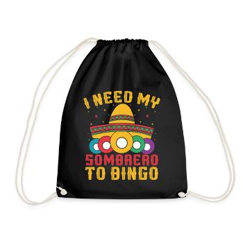 Bingo Jeu J’ai besoin de mon sombrero Bingo - Sac de sport léger - noir - Devant