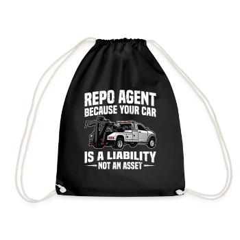 Repoman Asset Recovery Agent Auto-Rückgewinnung - Turnbeutel - Schwarz - Vorne