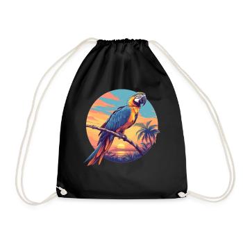 Macaw's Era - Drawstring Bag - black - Front