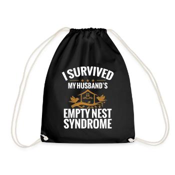 Empty-Nester-Syndrom Highschool-Absolvent – leeres Nest - Turnbeutel - Schwarz - Vorne