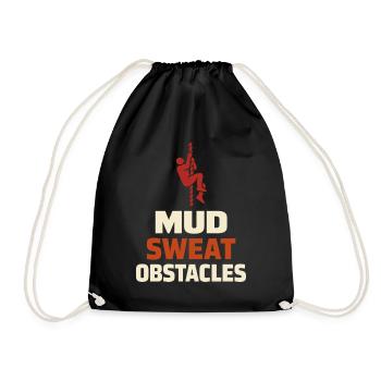 Obstacle Course Racer Obstacle Course Ocr - Drawstring Bag - black - Front