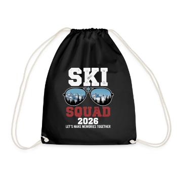 Ski Squad Vacances de ski 2026 - Sac de sport léger - noir - Devant