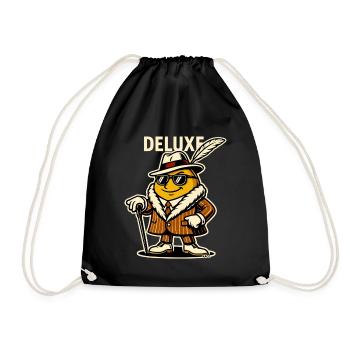 Le gars de plumes élégantes de luxe - Sac de sport léger - noir - Devant