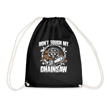 Ne touche pas à ma scie à chaîne qui fabrique des bûcherons - Sac de sport léger - noir - Devant