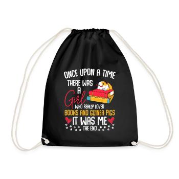 Amour de la fille studieuse et du cochon d’Inde - Sac de sport léger - noir - Devant
