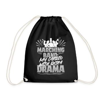 Spielmannszug Blaskapelle Cardio With Extra Drama - Drawstring Bag - black - Front