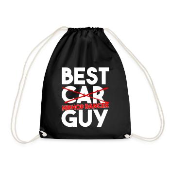 Best Hiphop Dancer Guy Funny Dance Quote Art - Drawstring Bag - black - Front