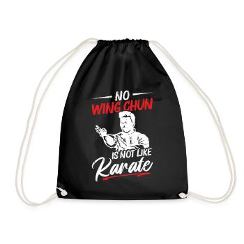  Wing Chun Instructor Training Martial Arts Wing - Drawstring Bag - black - Front