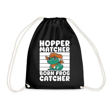 Frog Catcher Hopper Matcher Frog - Turnbeutel - Schwarz - Vorne