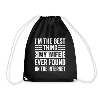 La meilleure chose que ma femme a trouvée en ligne - Sac de sport léger - noir - Devant