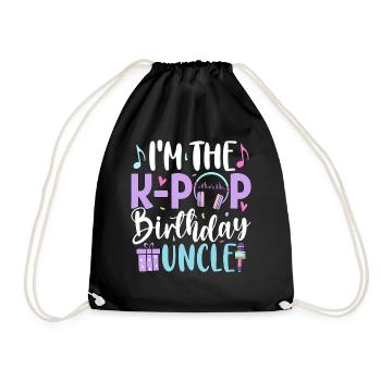 I'm The K Pop Birthday Uncle - Turnbeutel - Schwarz - Vorne
