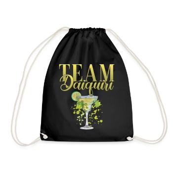 Junggesellinnenabschied Cocktail Team Daiquiri - Turnbeutel - Schwarz - Vorne