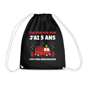 5 ans - Sac de sport léger - noir - Devant