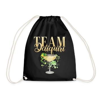Junggesellinnenabschied Cocktail Team Daiquiri - Turnbeutel - Schwarz - Vorne