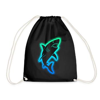 Requins Sharks Enfants Garçons Shark - Sac de sport léger - noir - Devant
