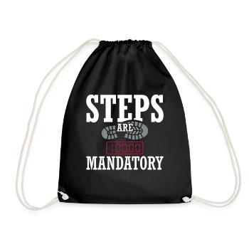 Pruning season with reduced calorie deficit - Drawstring Bag - black - Front