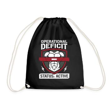 Pruning season with reduced calorie deficit - Drawstring Bag - black - Front
