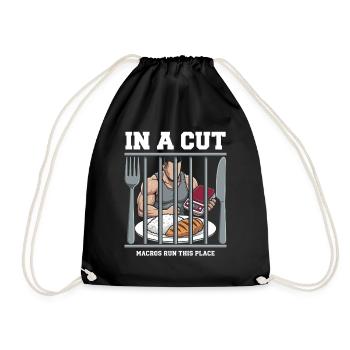 Pruning season with reduced calorie deficit - Drawstring Bag - black - Front